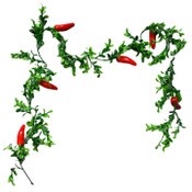 Wholesale - 69" Chili Garland Plastic C/P 96, UPC: 763713293335